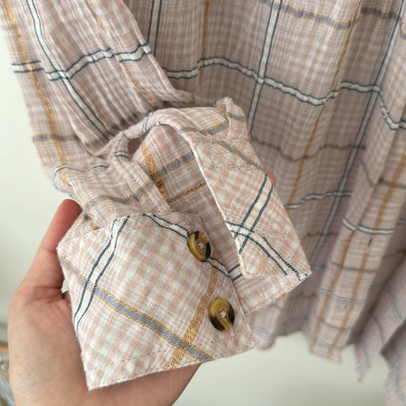 Free People Summer Plaid - Light Pink - Picture 5 of 8